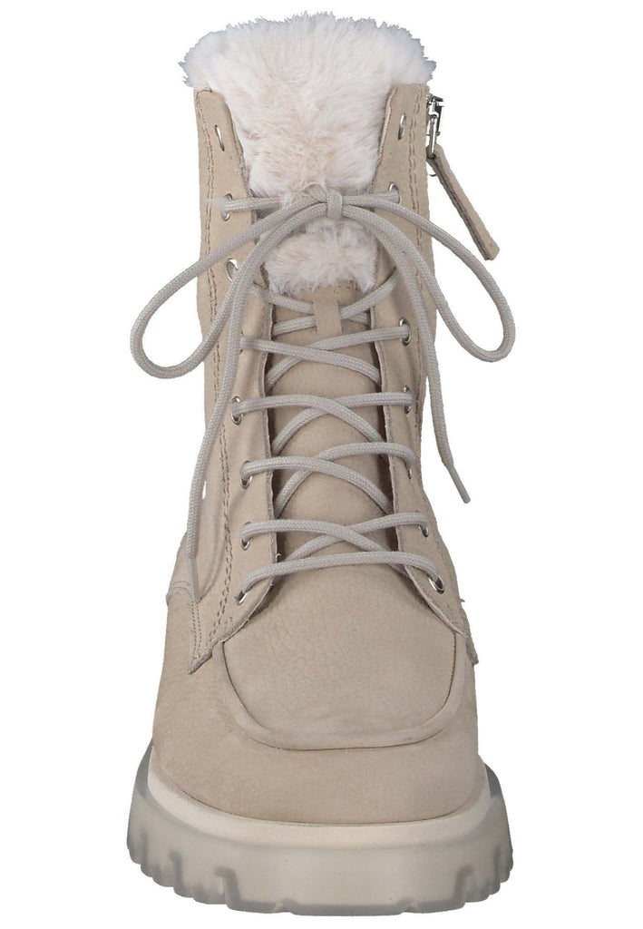 Paul Green Stiefelette Nubukleder Beige Warmfutter
