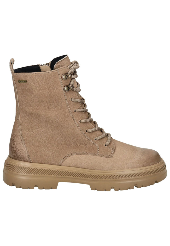 Paul Green Stiefelette Nubukleder Mittelbraun Warmfutter