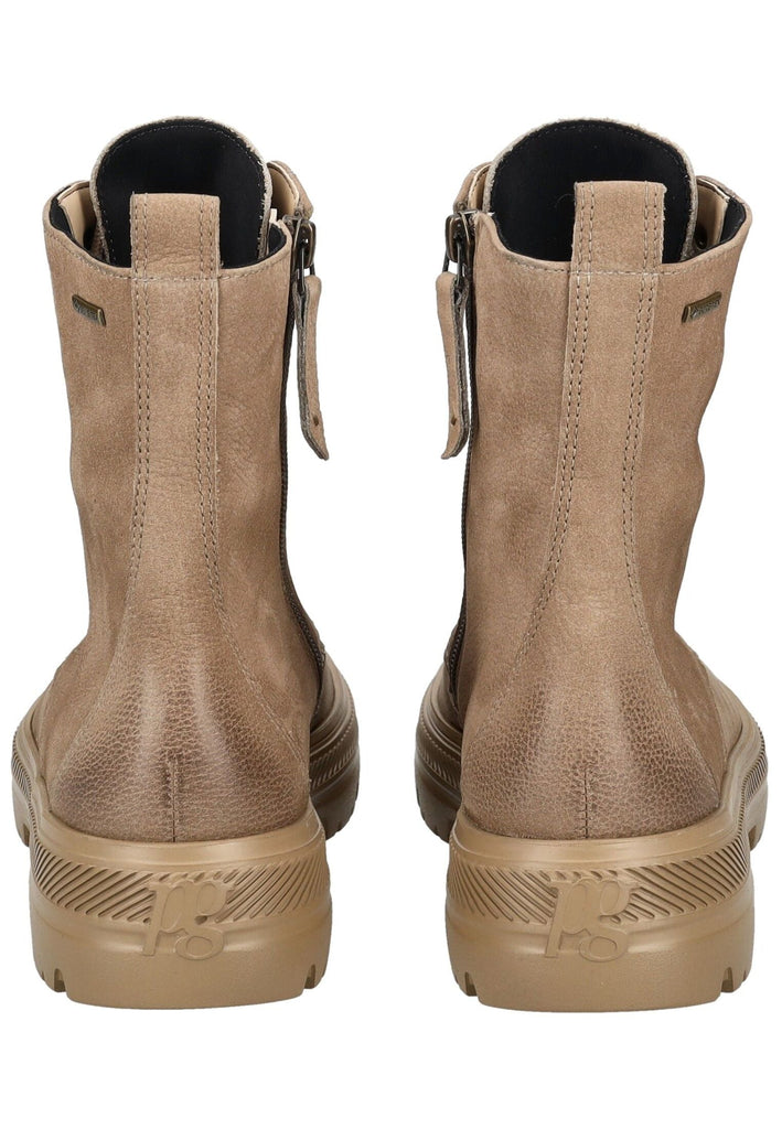 Paul Green Stiefelette Nubukleder Mittelbraun Warmfutter