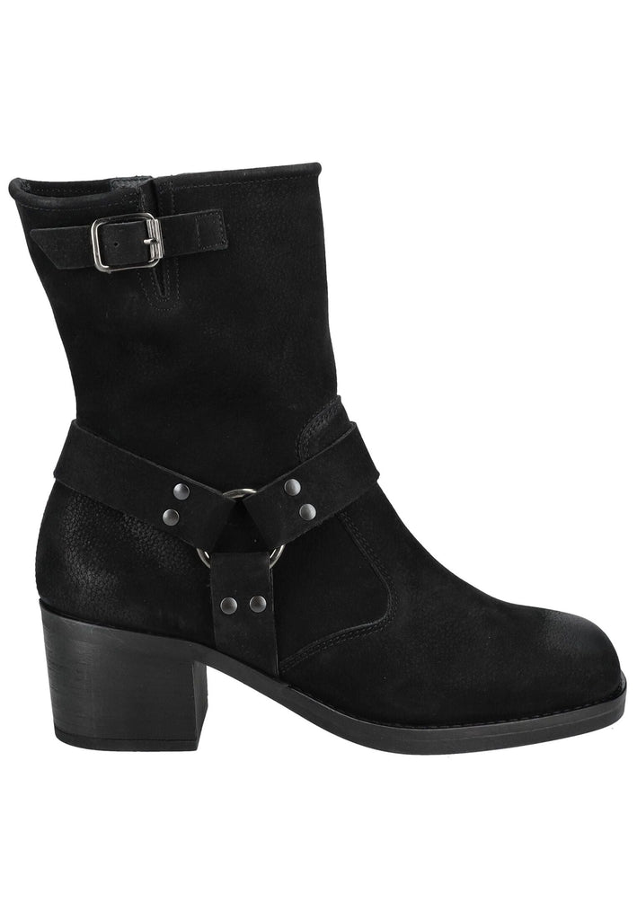 Paul Green Stiefelette Nubukleder Schwarz