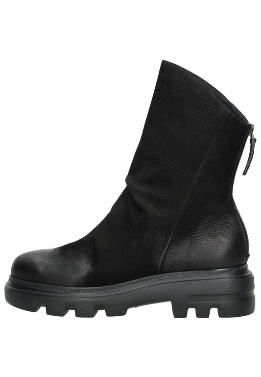 Paul Green Stiefelette Nubukleder Schwarz