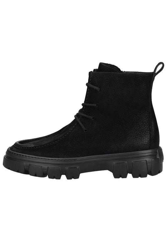 Paul Green Stiefelette Nubukleder Schwarz