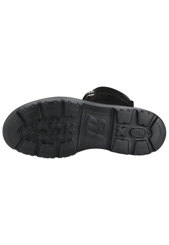 Paul Green Stiefelette Nubukleder Schwarz Warmfutter