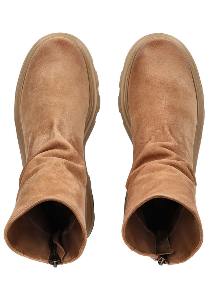 Paul Green Stiefelette Nubukleder Tan