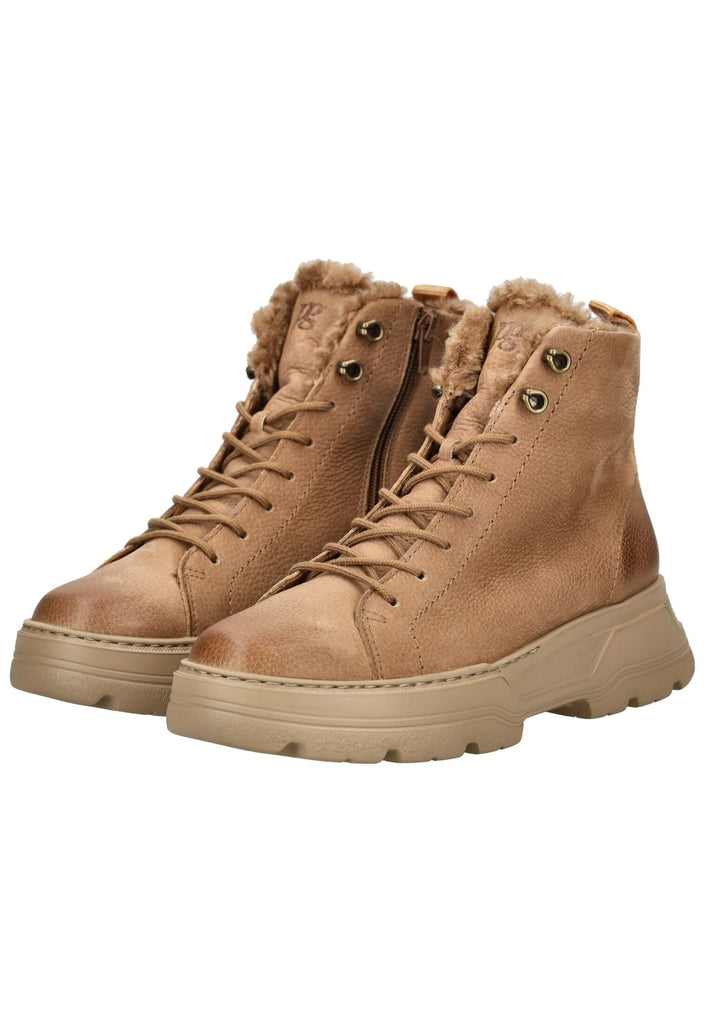 Paul Green Stiefelette Nubukleder Tan Warmfutter