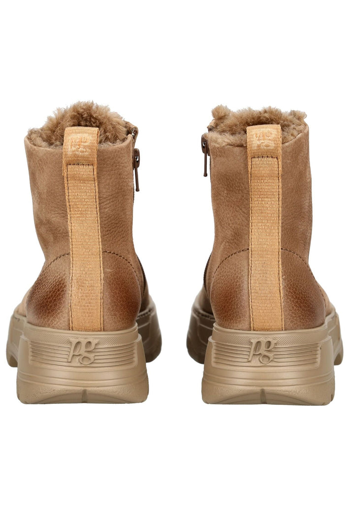 Paul Green Stiefelette Nubukleder Tan Warmfutter