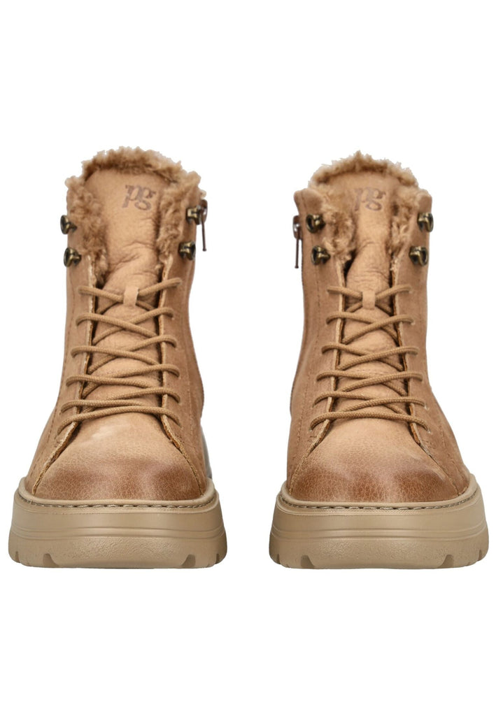 Paul Green Stiefelette Nubukleder Tan Warmfutter