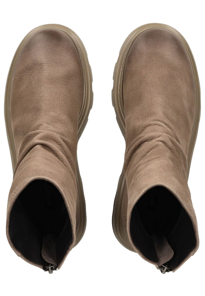 Paul Green Stiefelette Nubukleder Taupe