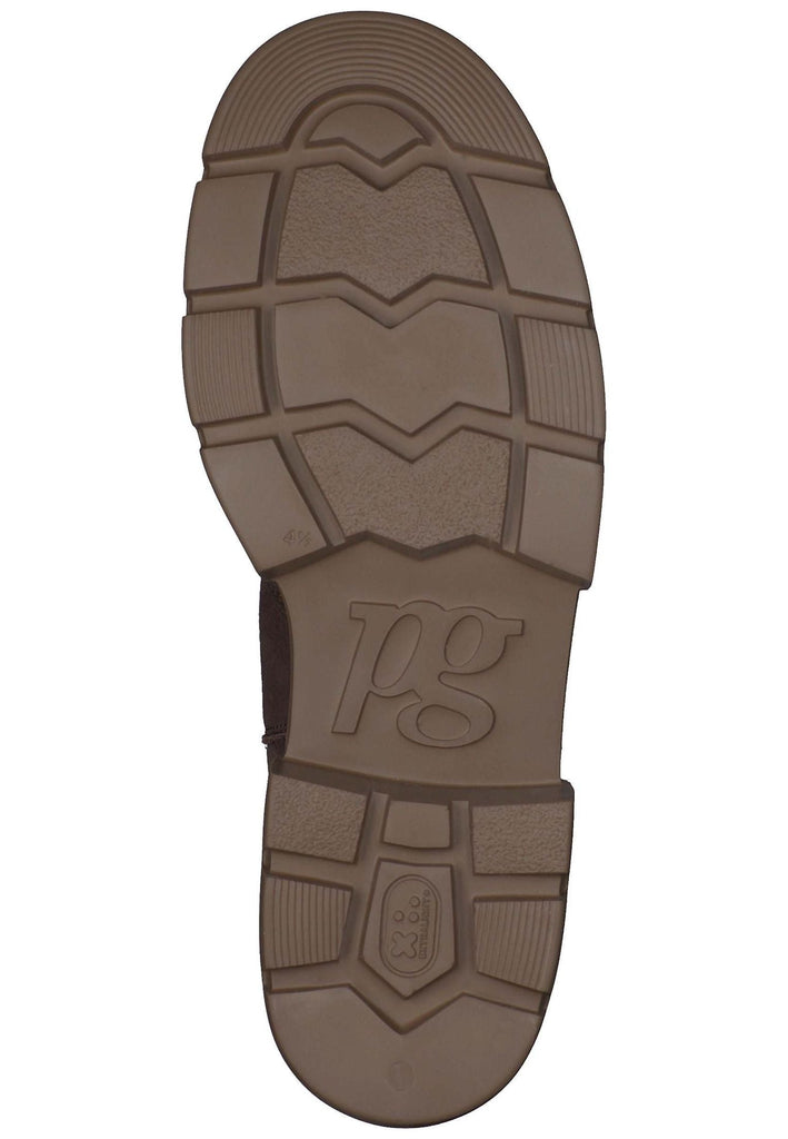 Paul Green Stiefelette Nubukleder/Textil Braun