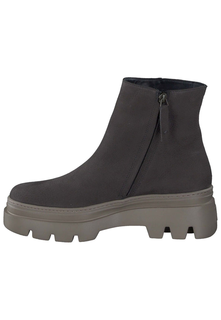 Paul Green Stiefelette Nubukleder/Textil Grau