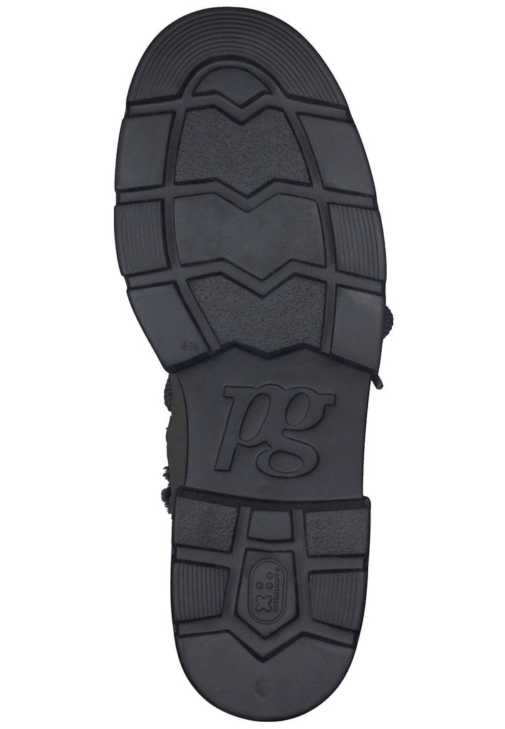 Paul Green Stiefelette Nubukleder/Textil Grau Warmfutter