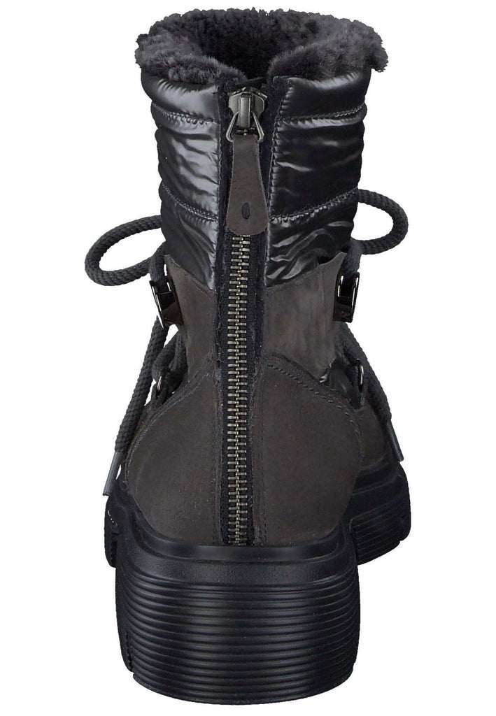 Paul Green Stiefelette Nubukleder/Textil Grau Warmfutter