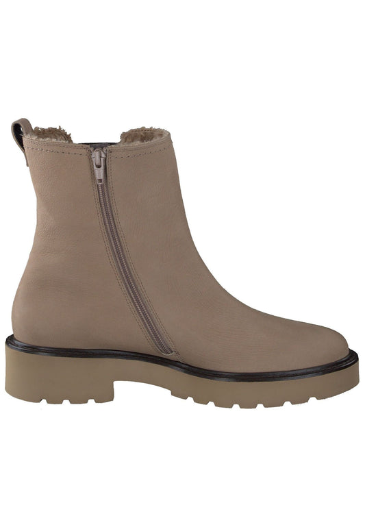 Paul Green Stiefelette Nubukleder/Textil Hellbraun Warmfutter