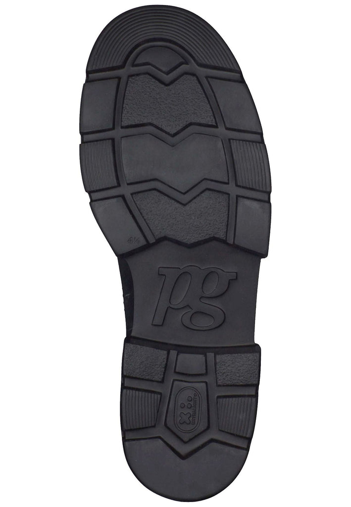 Paul Green Stiefelette Nubukleder/Textil Schwarz Warmfutter