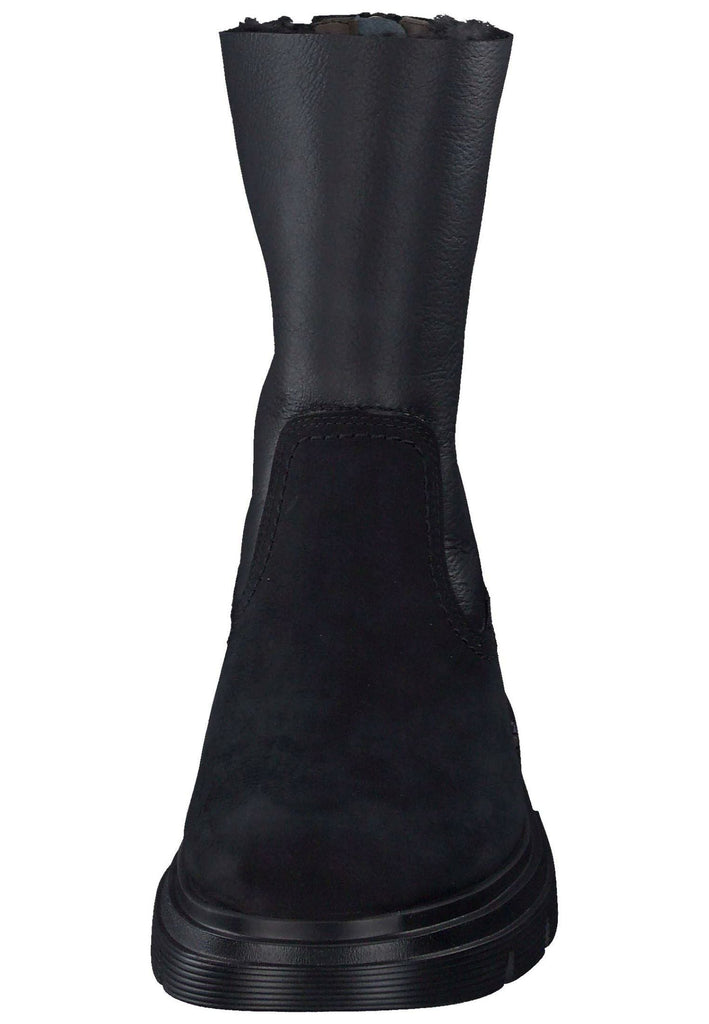 Paul Green Stiefelette Nubukleder/Textil Schwarz Warmfutter