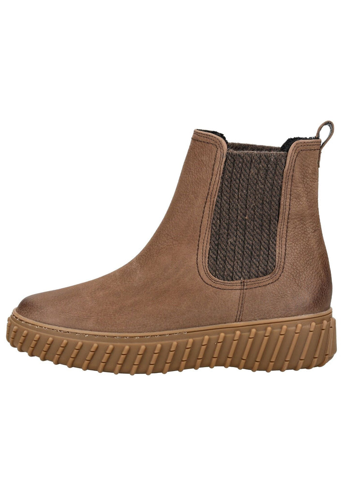 Paul Green Stiefelette Nubukleder/Textil Tabak