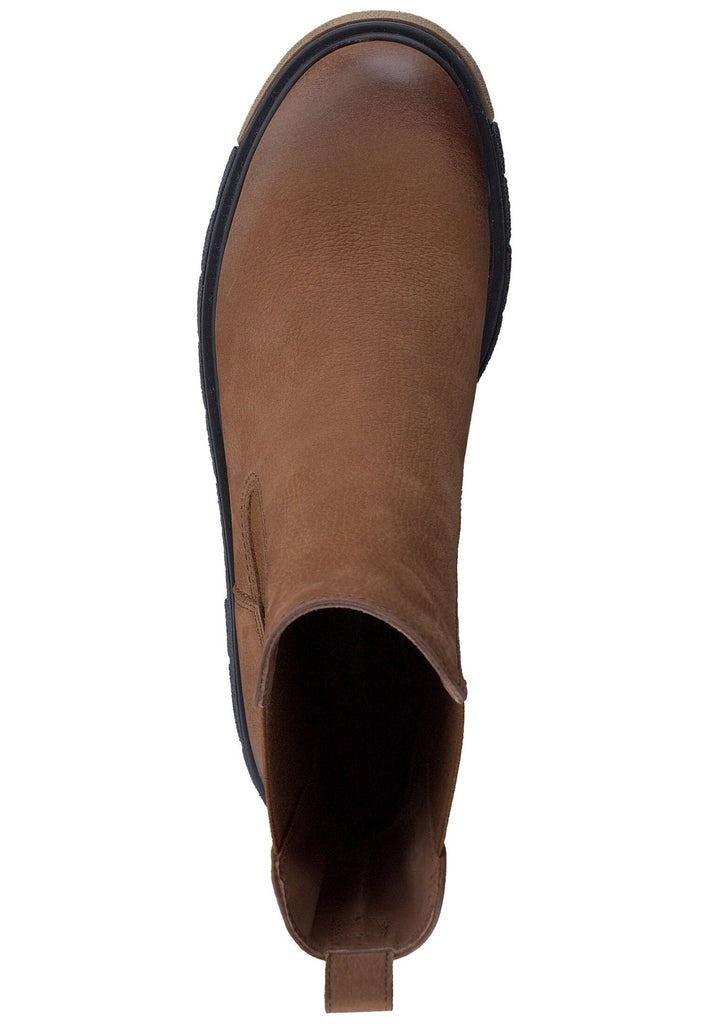 Paul Green Stiefelette Nubukleder/Textil Toffee