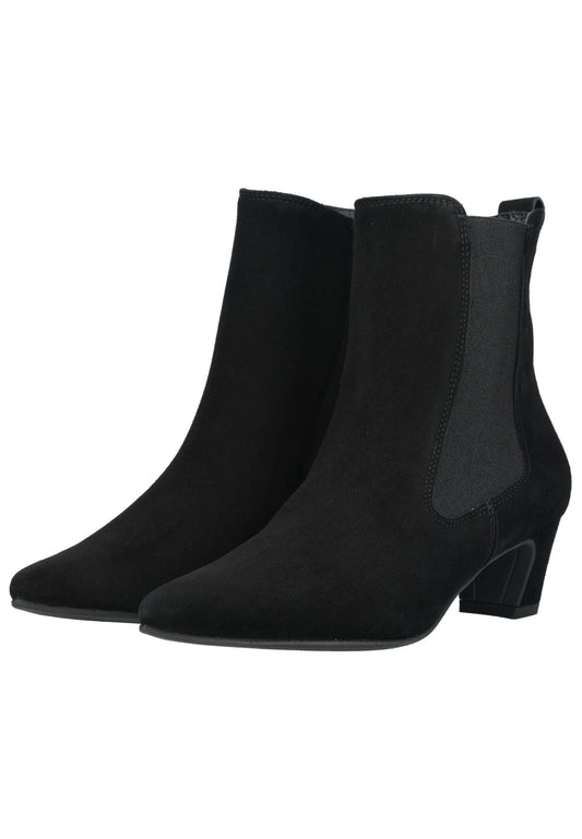 Paul Green Stiefelette Samt Schwarz