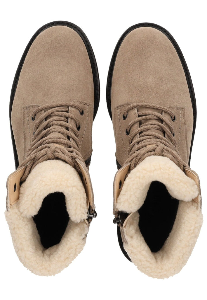 Paul Green Stiefelette Veloursleder Antelope Warmfutter