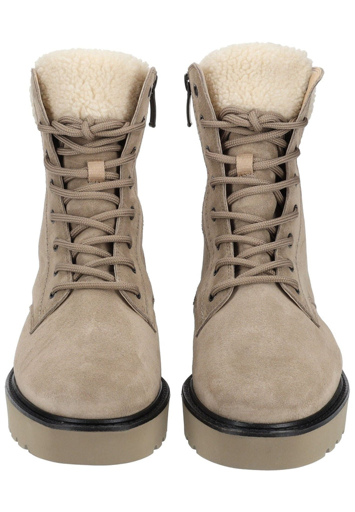 Paul Green Stiefelette Veloursleder Antelope Warmfutter