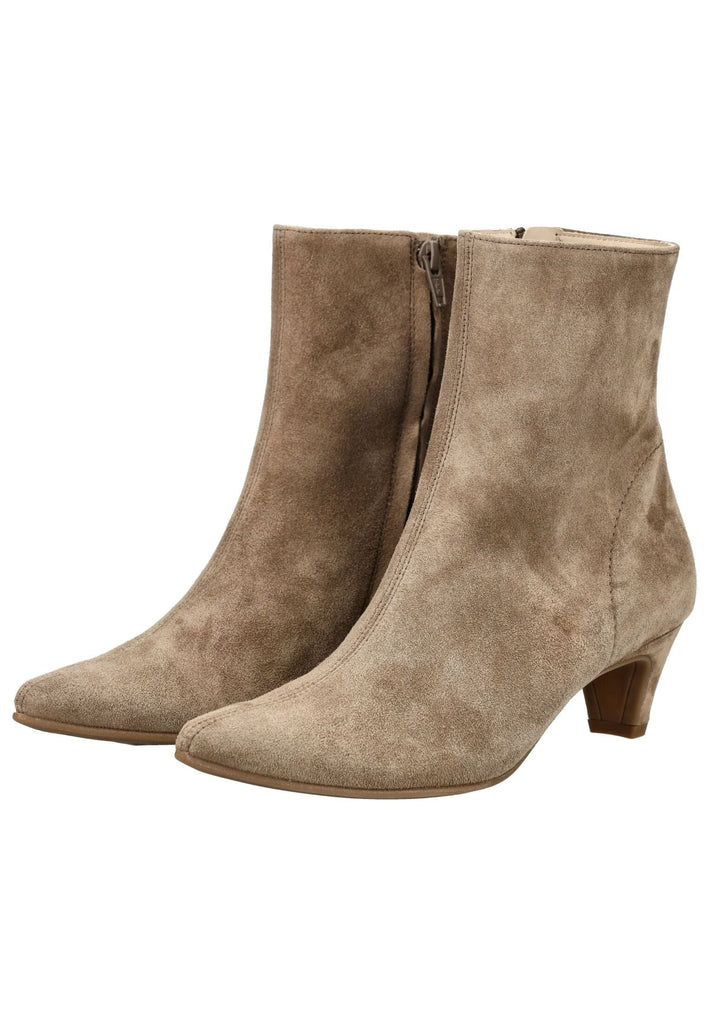 Paul Green Stiefelette Veloursleder Beige