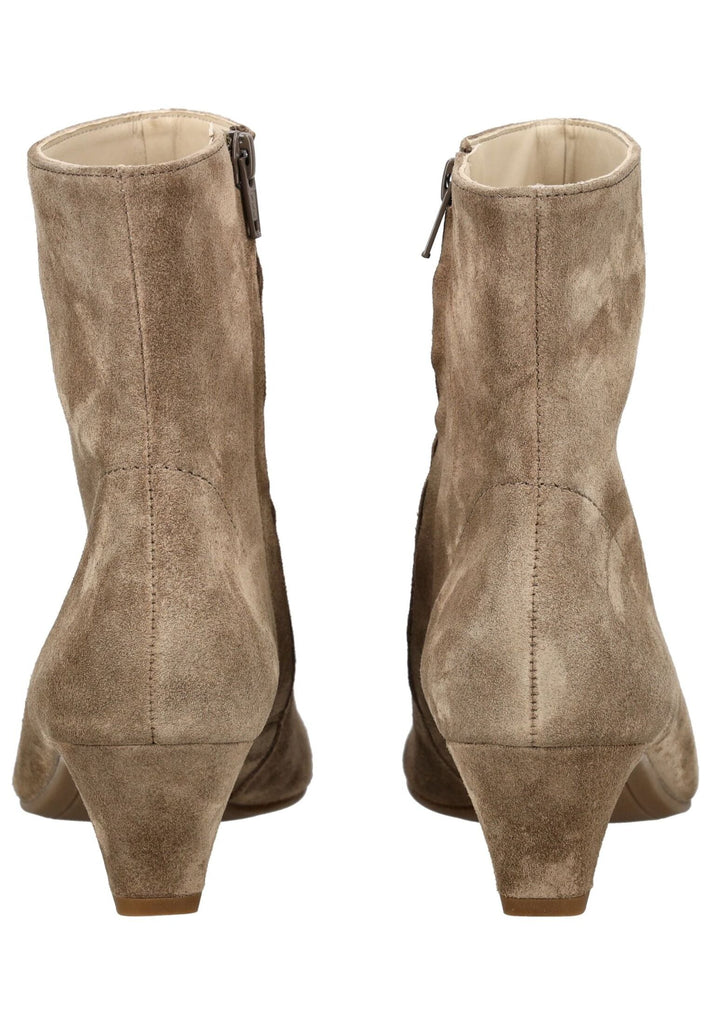 Paul Green Stiefelette Veloursleder Beige