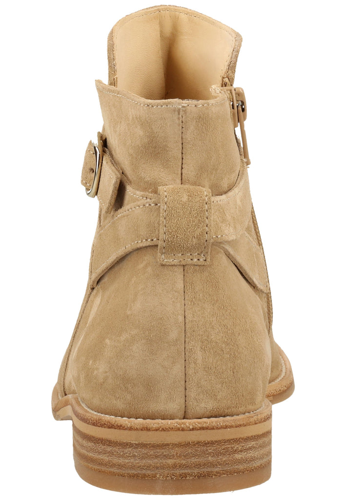 Paul Green Stiefelette Veloursleder Beige