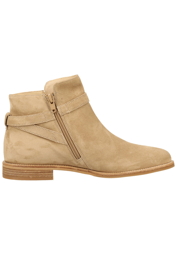 Paul Green Stiefelette Veloursleder Beige