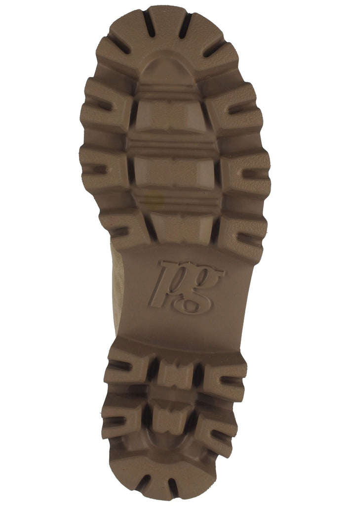 Paul Green Stiefelette Veloursleder Beige