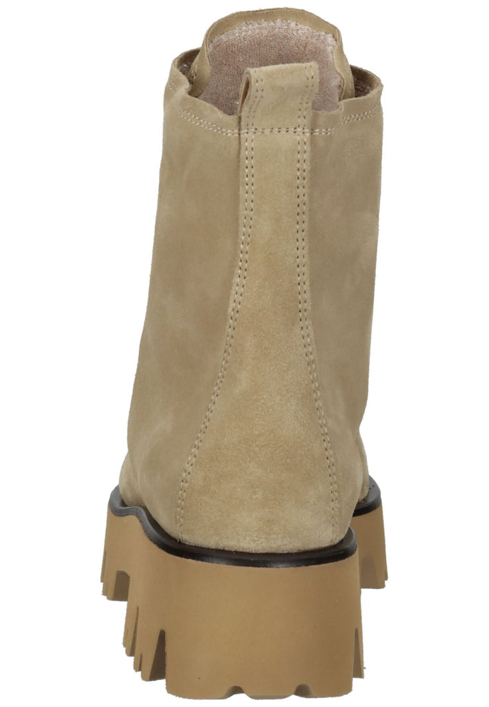 Paul Green Stiefelette Veloursleder Beige