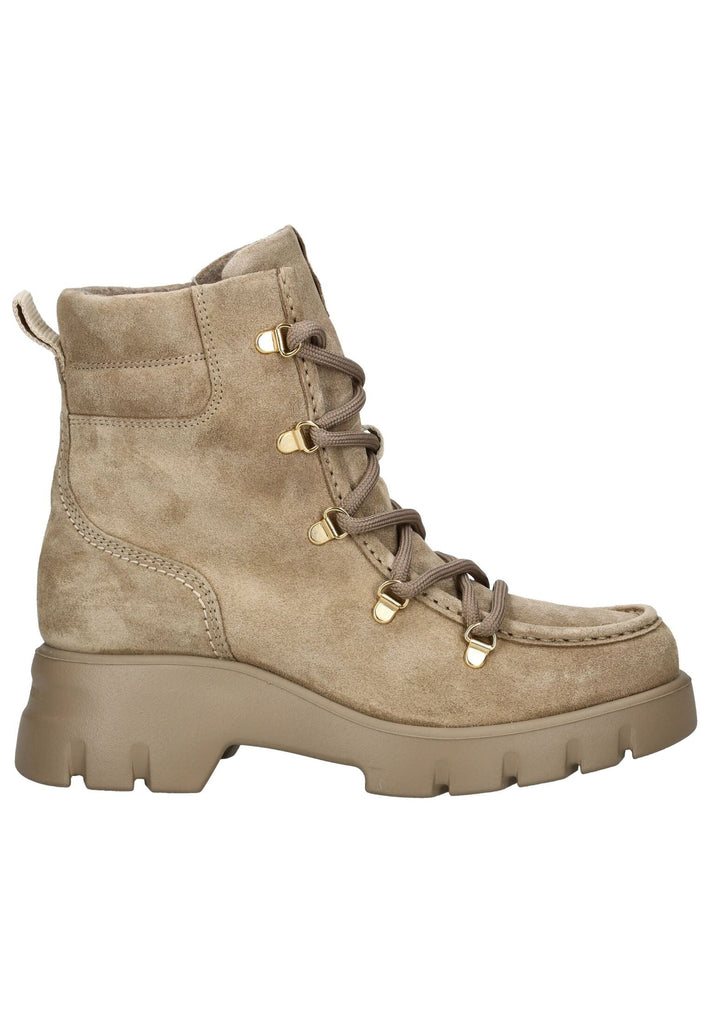 Paul Green Stiefelette Veloursleder Beige Warmfutter