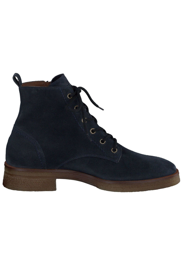 Paul Green Stiefelette Veloursleder Blue Space
