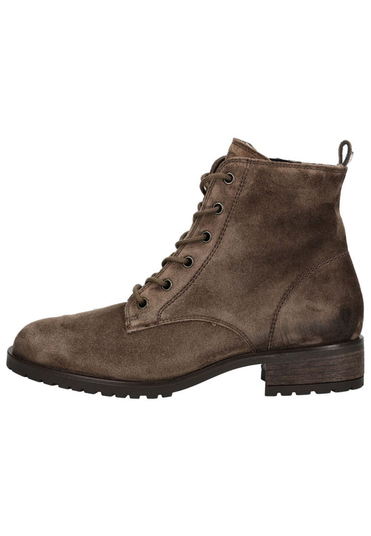 Paul Green Stiefelette Veloursleder Braun