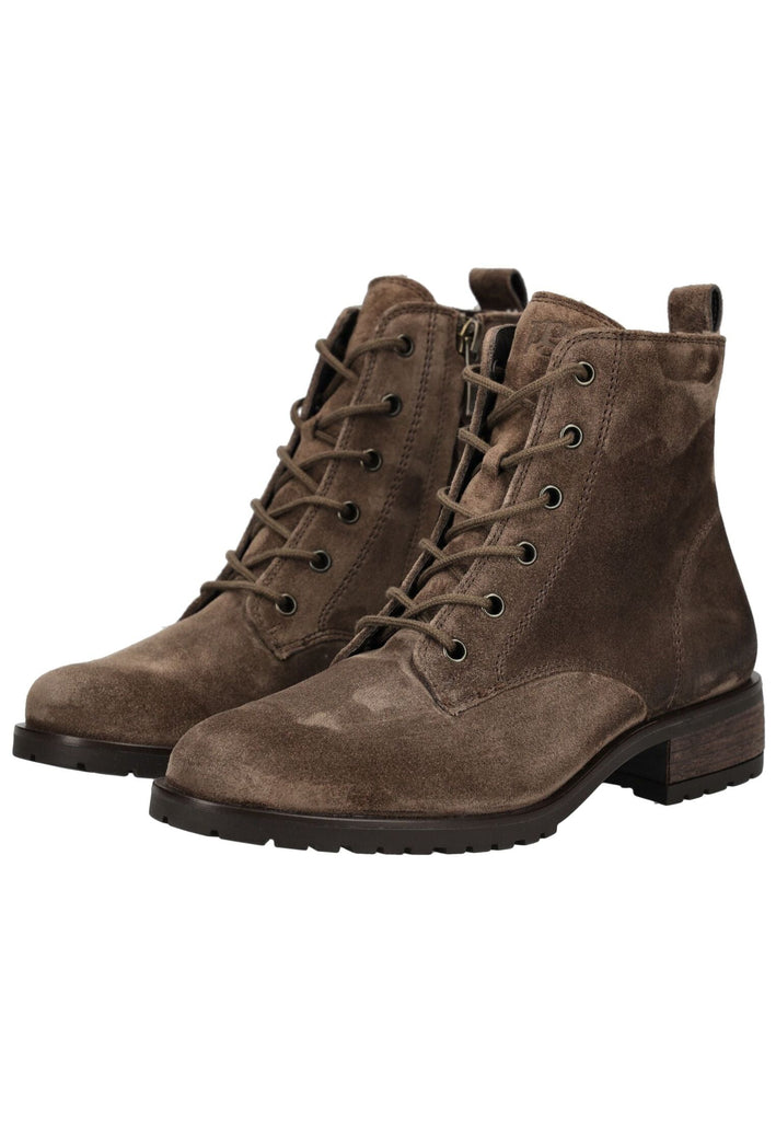 Paul Green Stiefelette Veloursleder Braun
