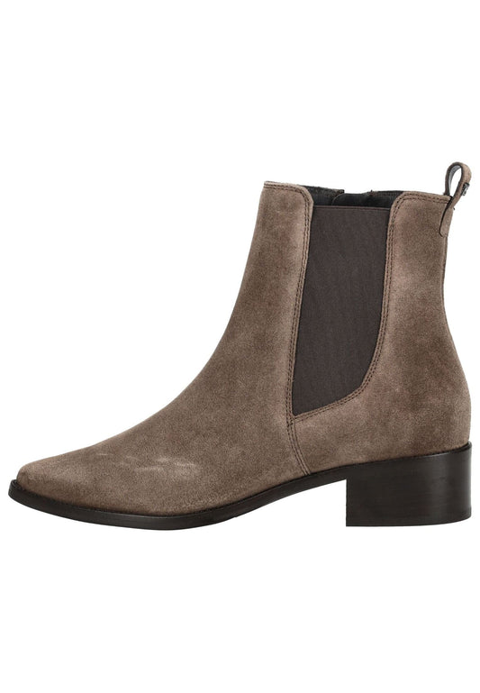 Paul Green Stiefelette Veloursleder Braun