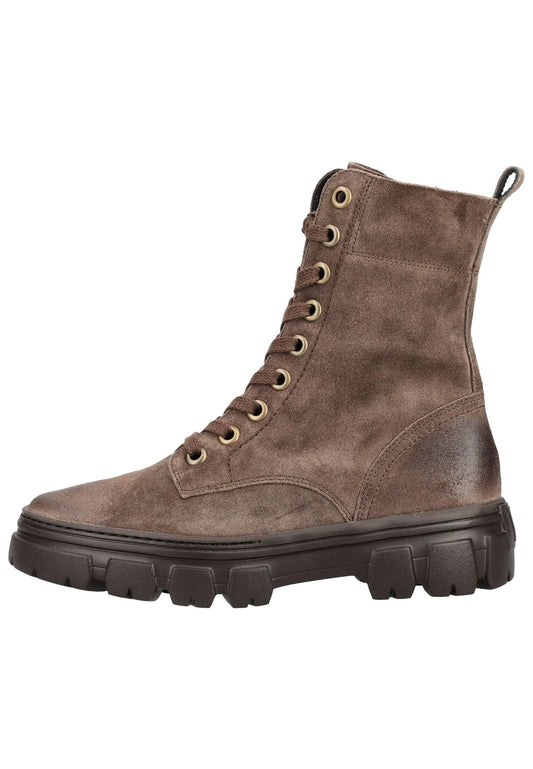 Paul Green Stiefelette Veloursleder Braun