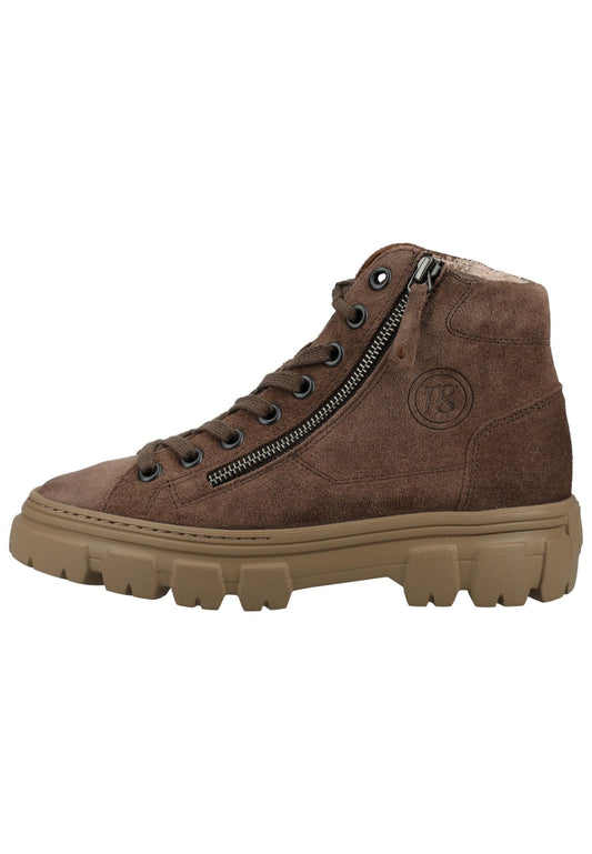 Paul Green Stiefelette Veloursleder Braun
