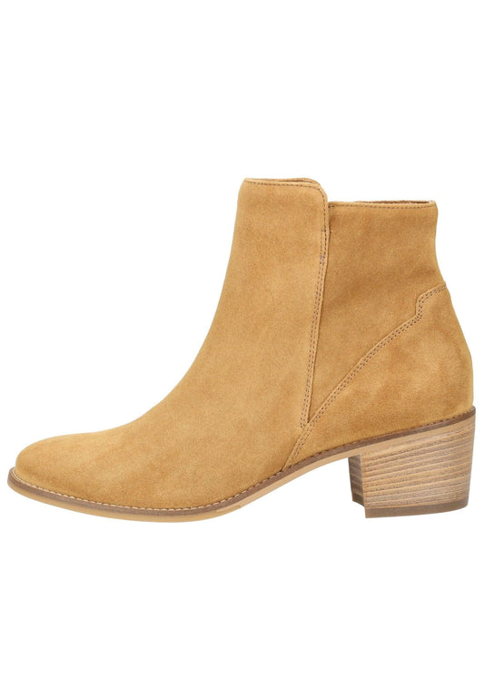 Paul Green Stiefelette Veloursleder Camel