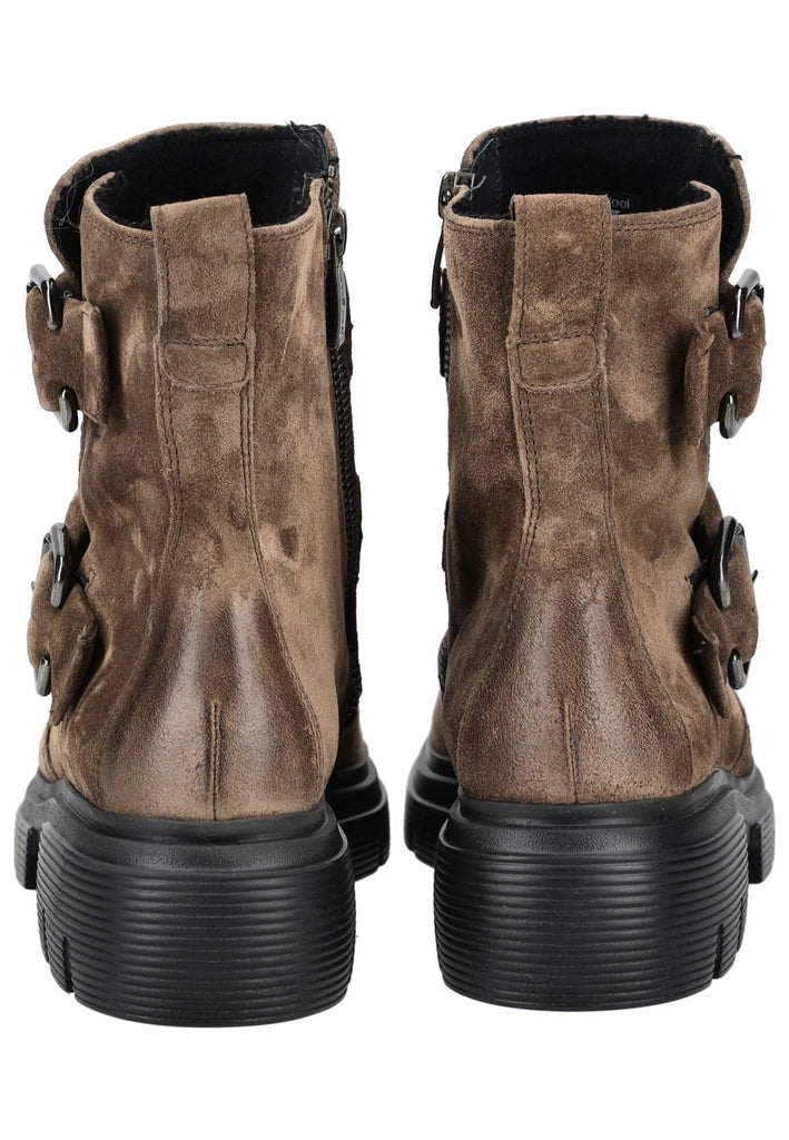 Paul Green Stiefelette Veloursleder Erde