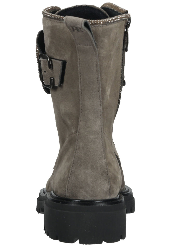 Paul Green Stiefelette Veloursleder Grau