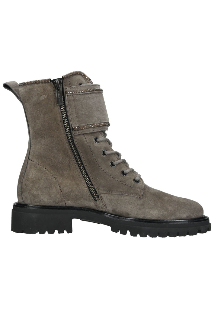 Paul Green Stiefelette Veloursleder Grau