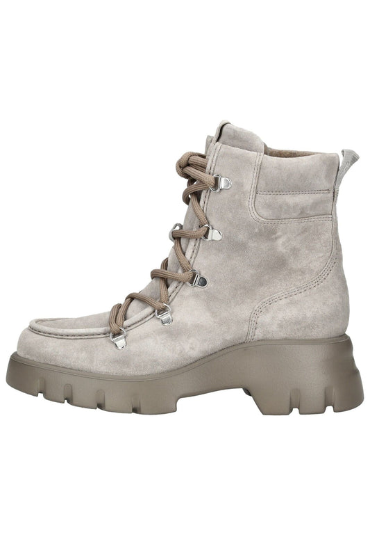 Paul Green Stiefelette Veloursleder Grau Warmfutter