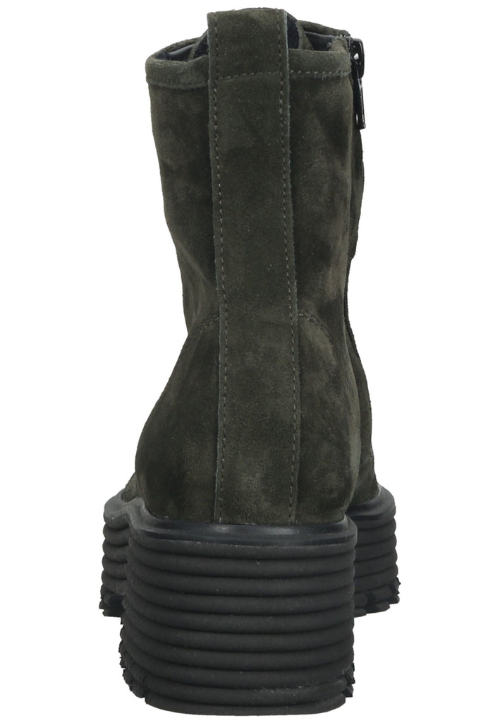 Paul Green Stiefelette Veloursleder Grün