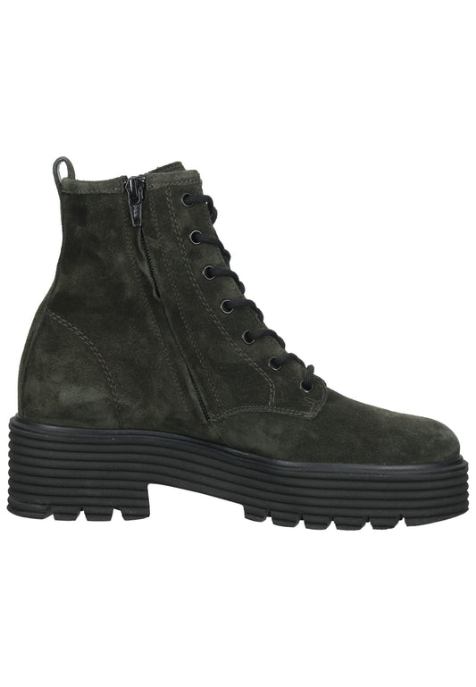 Paul Green Stiefelette Veloursleder Grün