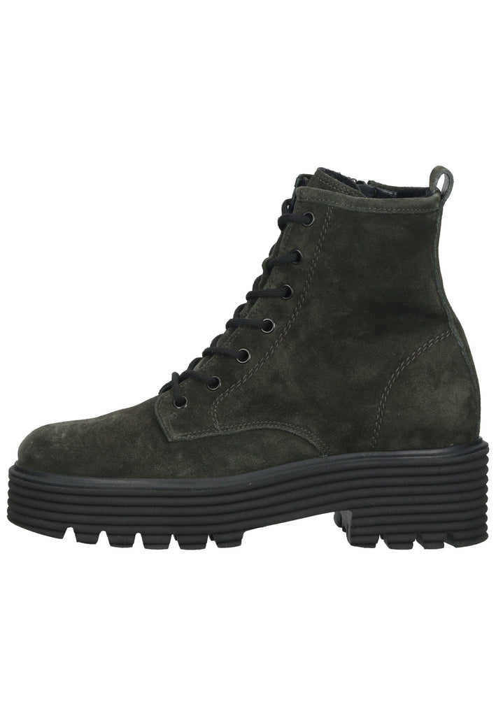 Paul Green Stiefelette Veloursleder Grün