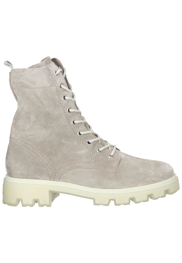 Paul Green Stiefelette Veloursleder Hellgrau