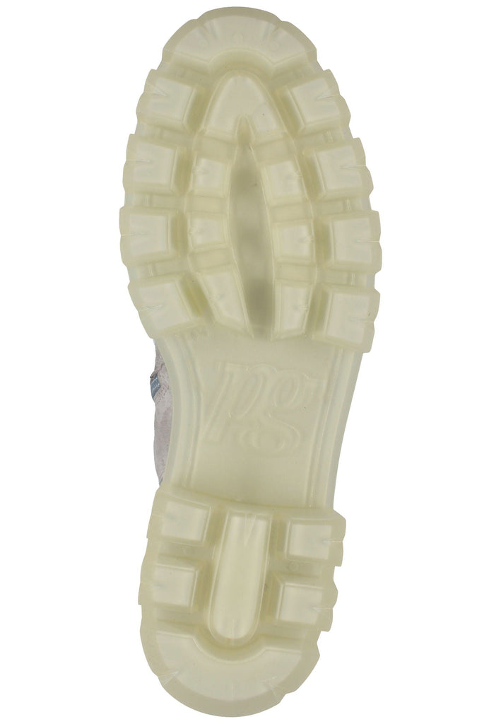 Paul Green Stiefelette Veloursleder Hellgrau