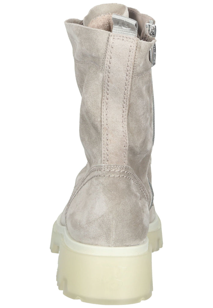 Paul Green Stiefelette Veloursleder Hellgrau