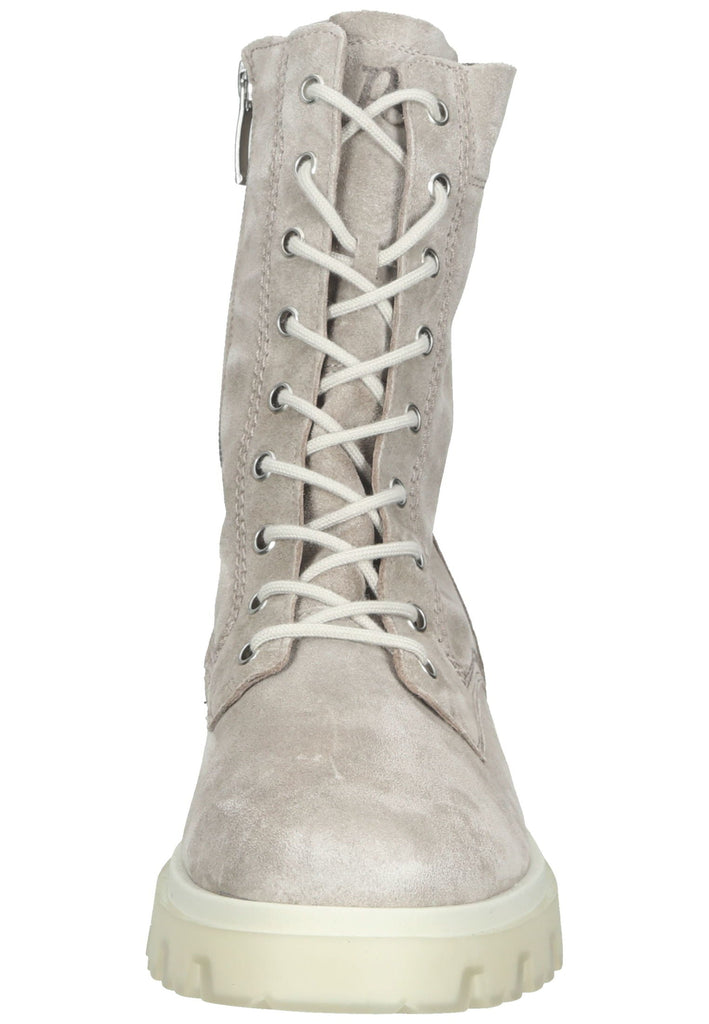 Paul Green Stiefelette Veloursleder Hellgrau