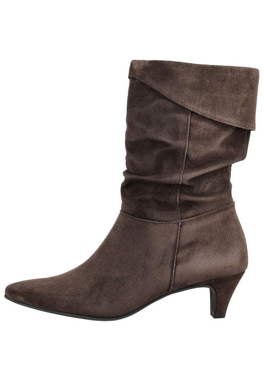 Paul Green Stiefelette Veloursleder Mocca
